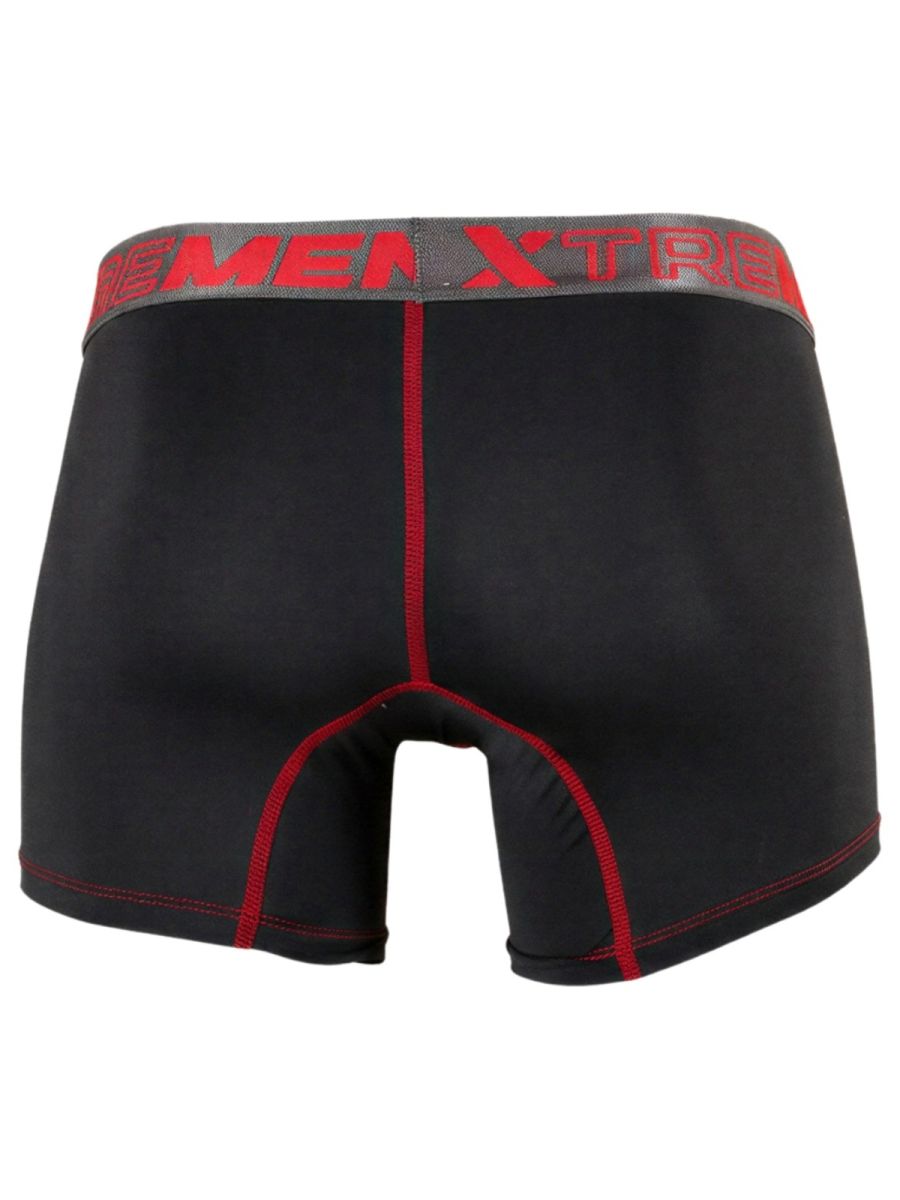 Xtremen 91271 Mens Microfiber Ultimatee Comfort & Athletic Style Boxer Briefs Black