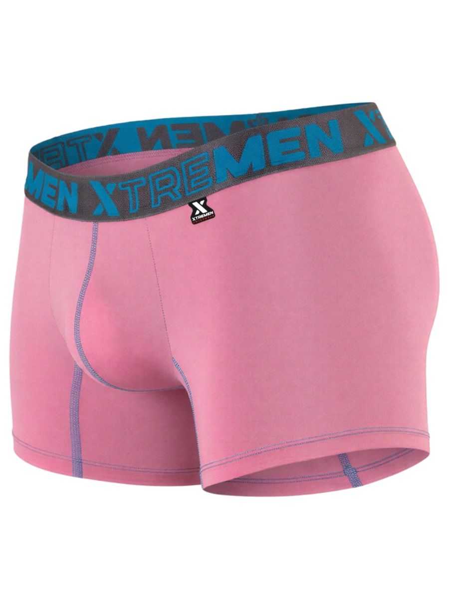 Xtremen 91271 Mens Microfiber Ultimatee Comfort & Athletic Style Boxer Briefs Pink