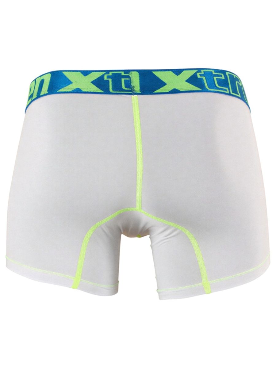Xtremen 91271 Mens Microfiber Ultimatee Comfort & Athletic Style Boxer Briefs White