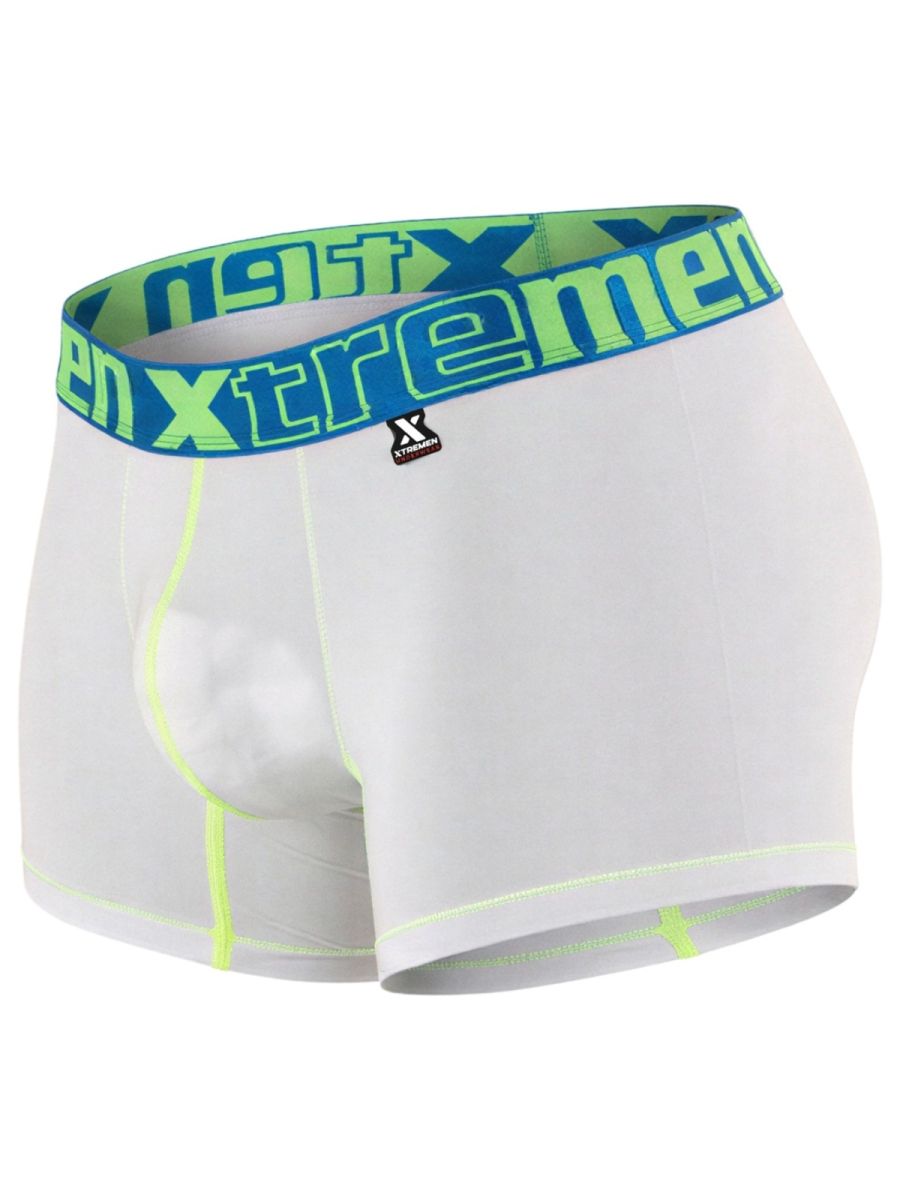 Xtremen 91271 Mens Microfiber Ultimatee Comfort & Athletic Style Boxer Briefs White