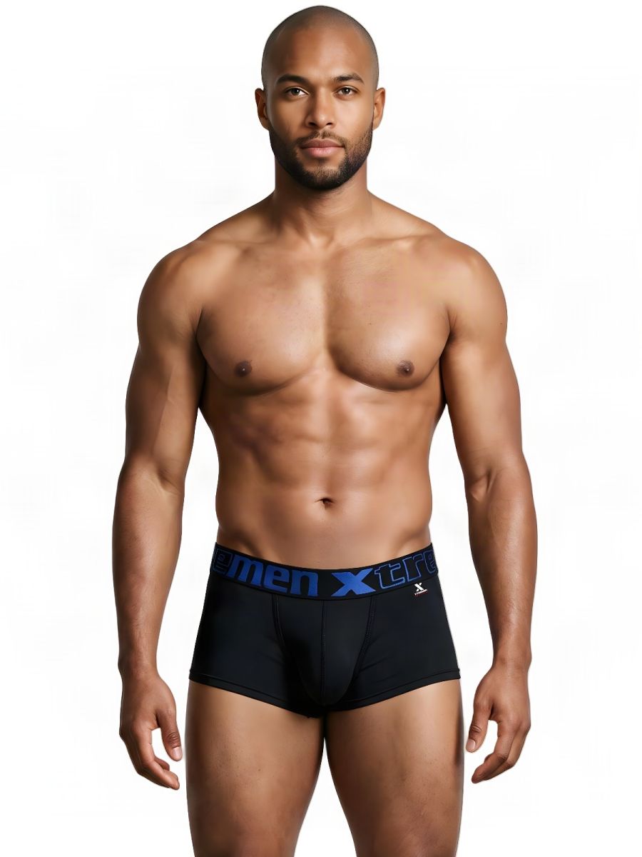 Xtremen 91272 Mens Microfiber Daily Essentials Trunks Black