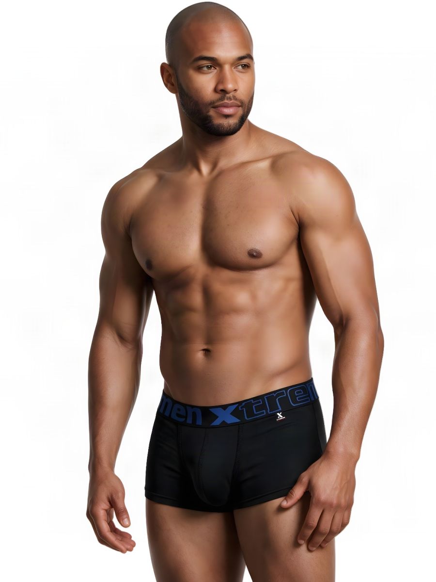 Xtremen 91272 Mens Microfiber Daily Essentials Trunks Black