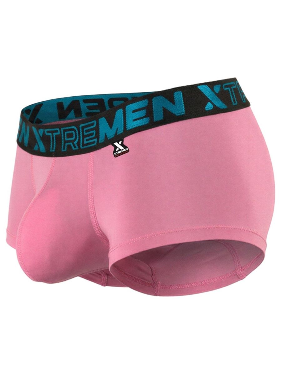Xtremen 91272 Mens Microfiber Daily Essentials Trunks Pink