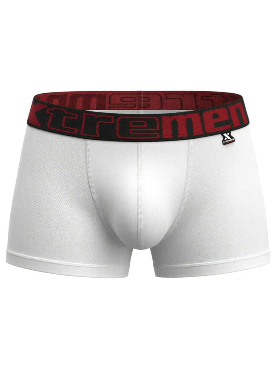 Xtremen 91272 Mens Microfiber Daily Essentials Trunks White
