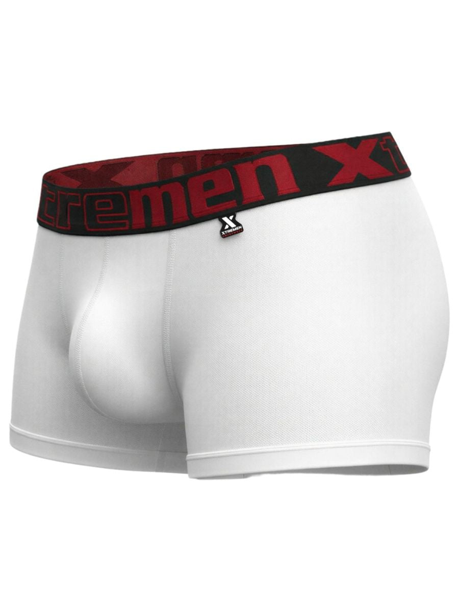 Xtremen 91272 Mens Microfiber Daily Essentials Trunks White
