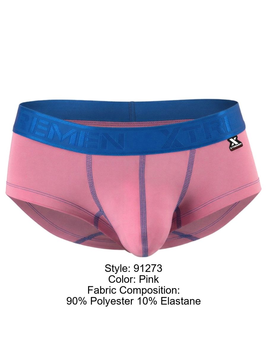 Xtremen 91273 Mens Microfiber Daily Comfort Briefs Pink