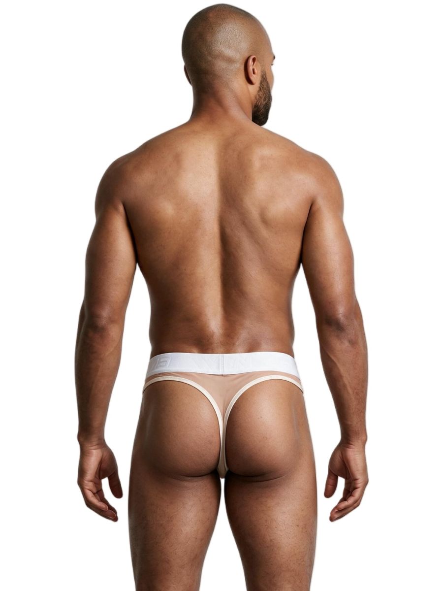 Xtremen 91278 Mens Microfiber Mesh Breathing Support Thongs Brown
