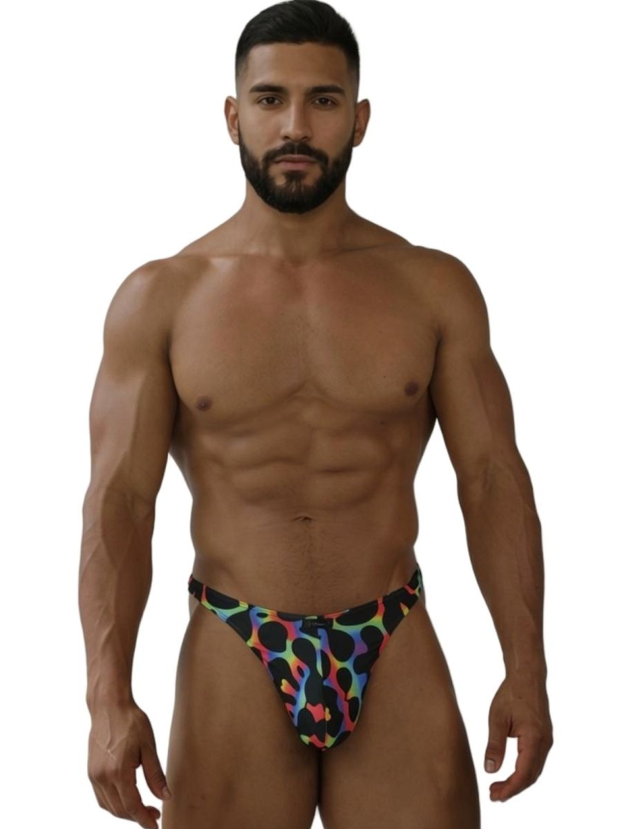 Xtremen 91284 Ultimate Rainbow Expression Men's Thong Mushroom