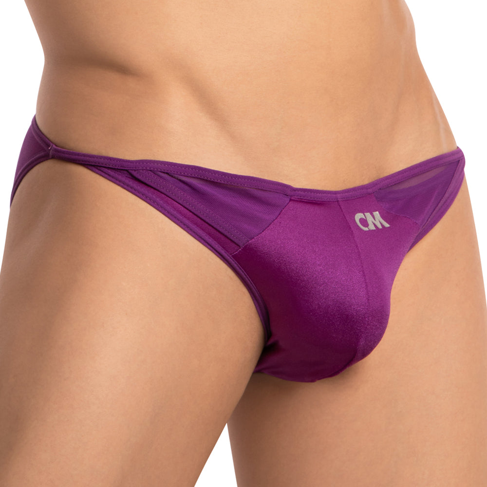 Cover Male CMI059 Mens Sexy Double-Layer Pouch Bikini Underwear Purple