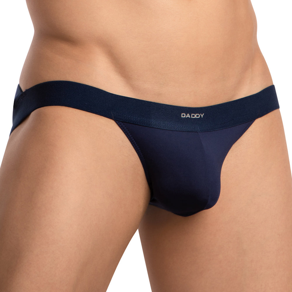 Daddy DDE057 Criss-Cross Straps Jockstrap Mens Underwear Navy Plus Sizes
