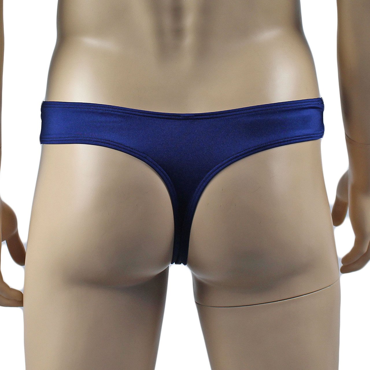 Mens Glamour Camisole Top with High Waist Thong- Sizes up to 3XL (navy and other colours)