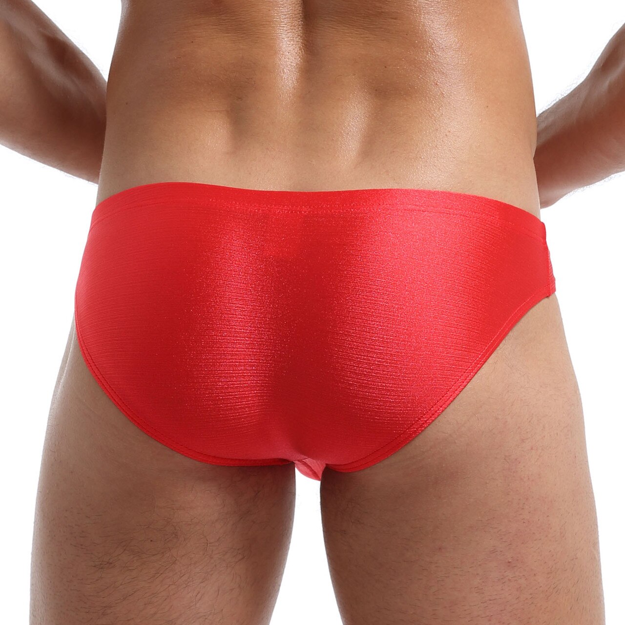 SALE - Mens Soft and Silky Comfortable Poly Bikini Brief Red
