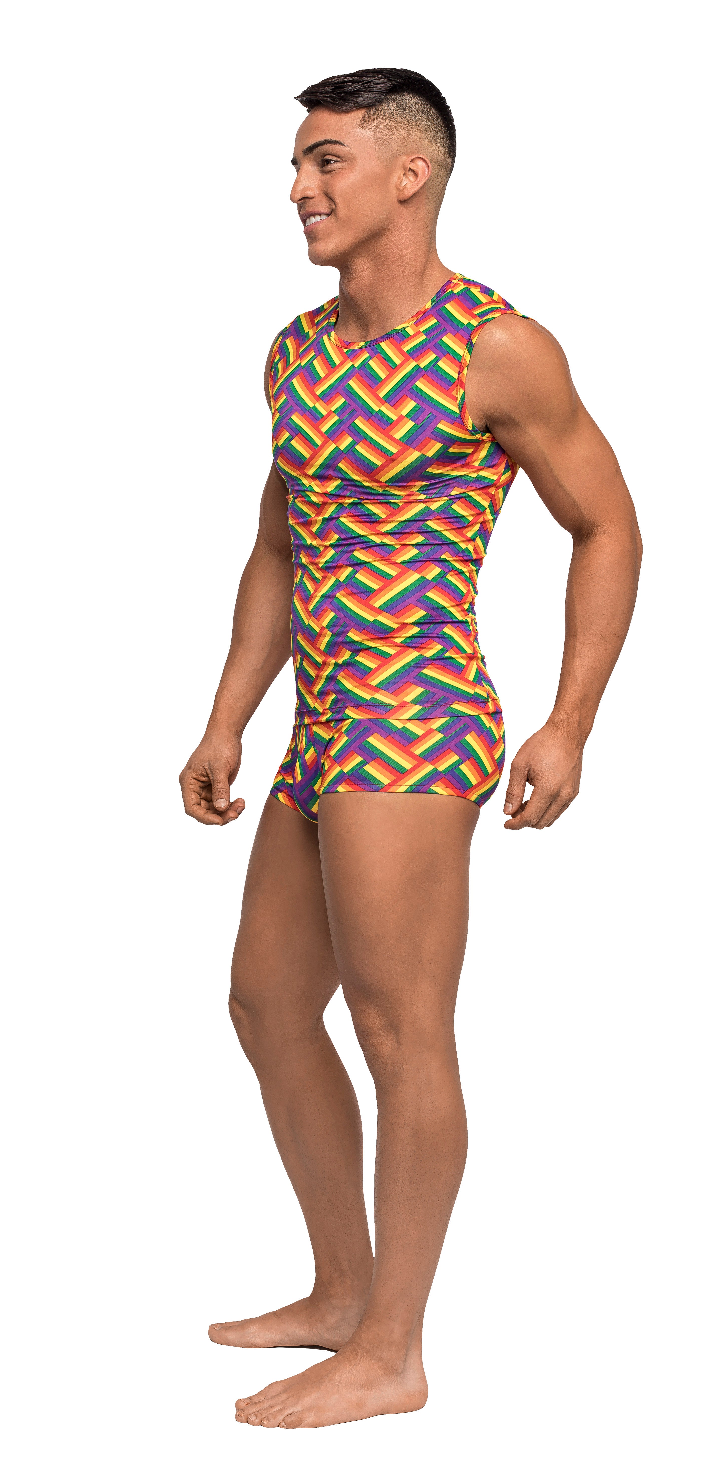 SALE - Mens Gay Pride Rainbow Tank Top