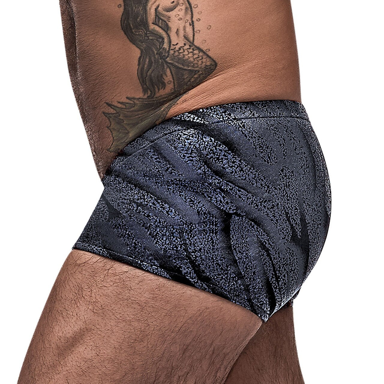 JCSTK - Mens Blue Streak Mini Shorts Blue and Black