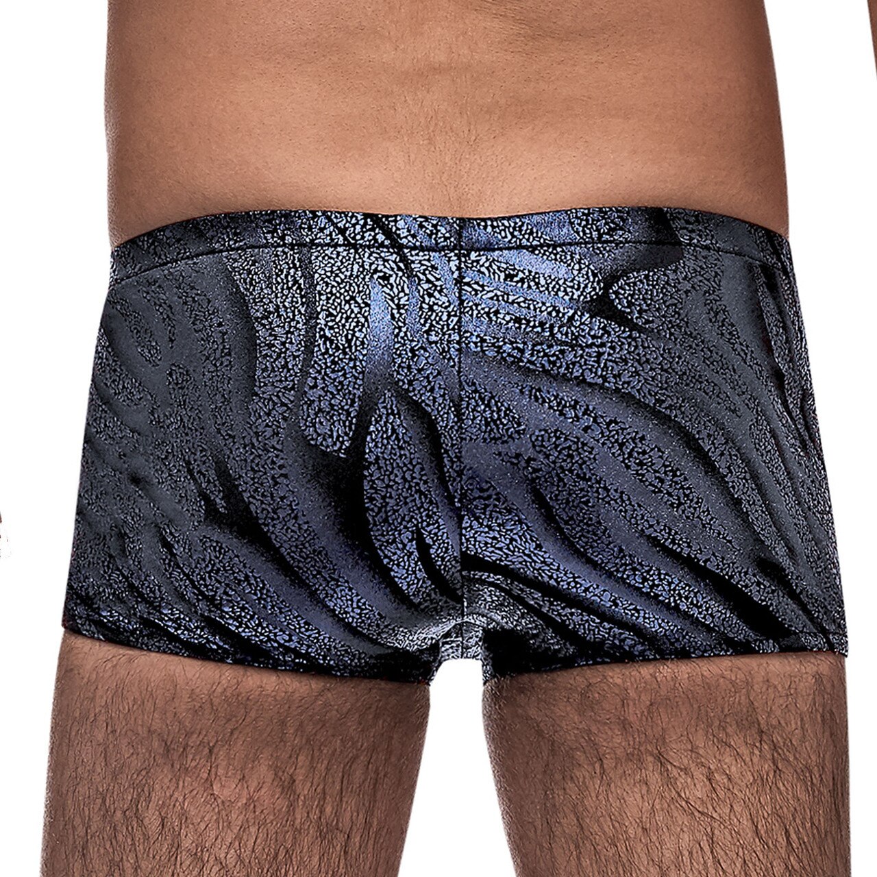 SALE - Mens Blue Streak Mini Shorts Blue and Black