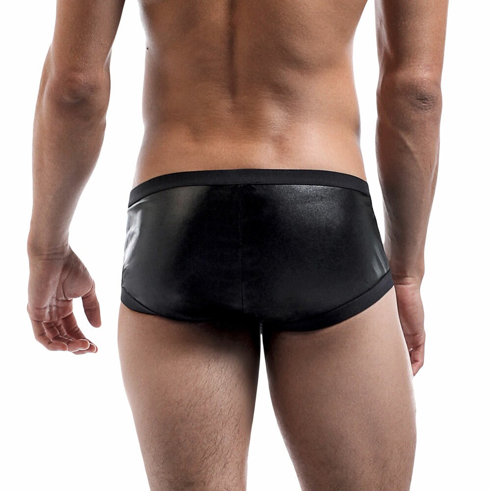 SALE - Brass Buckle Wetlook Open Side Short