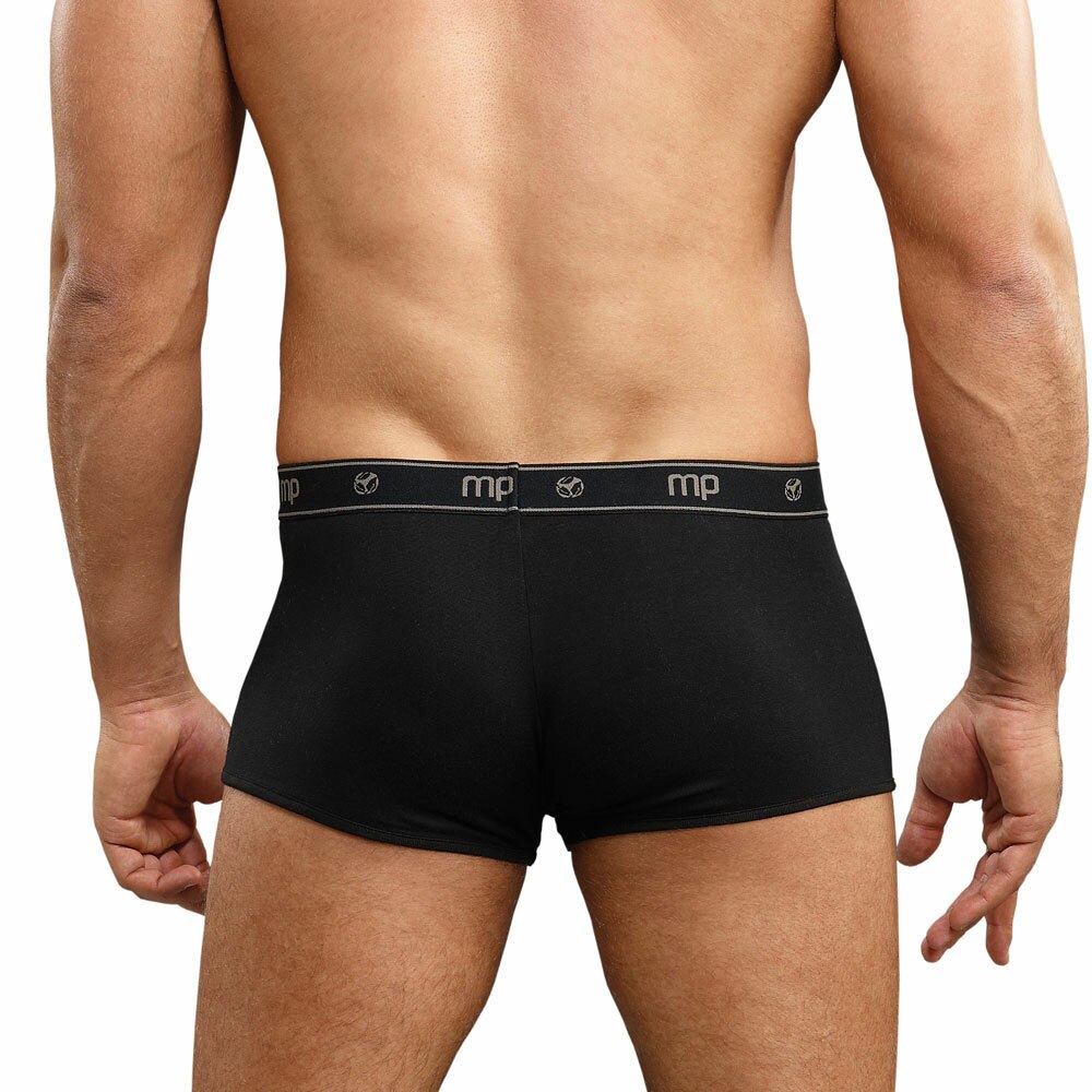 Mens Bamboo Boxer Short Black