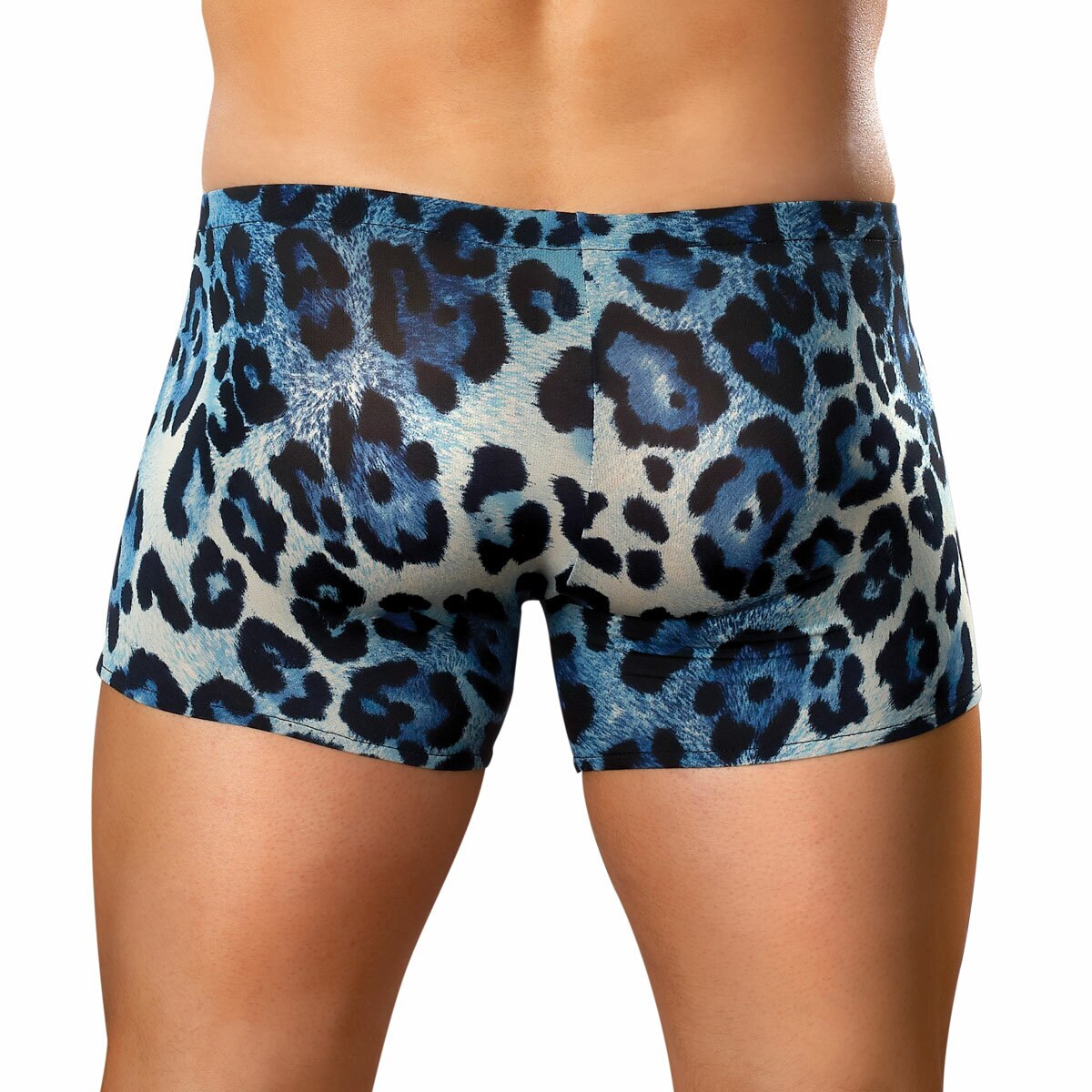 SALE - Anaconda Snake Print Pouch Short Blue