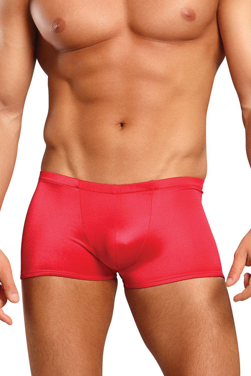 Stretch Satin Boxer Shorts Red