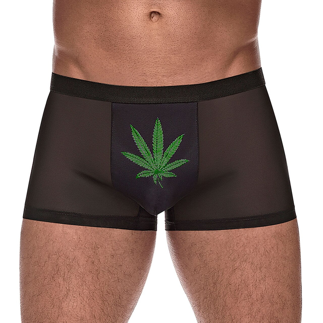 SALE - Mens Male Power Leaf Boxer Briefs