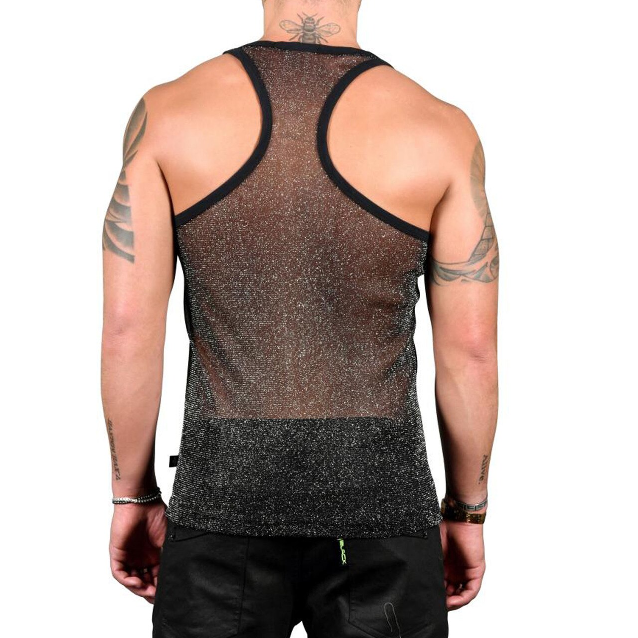 Mens Andrew Christian Sheer Sparkle Tank