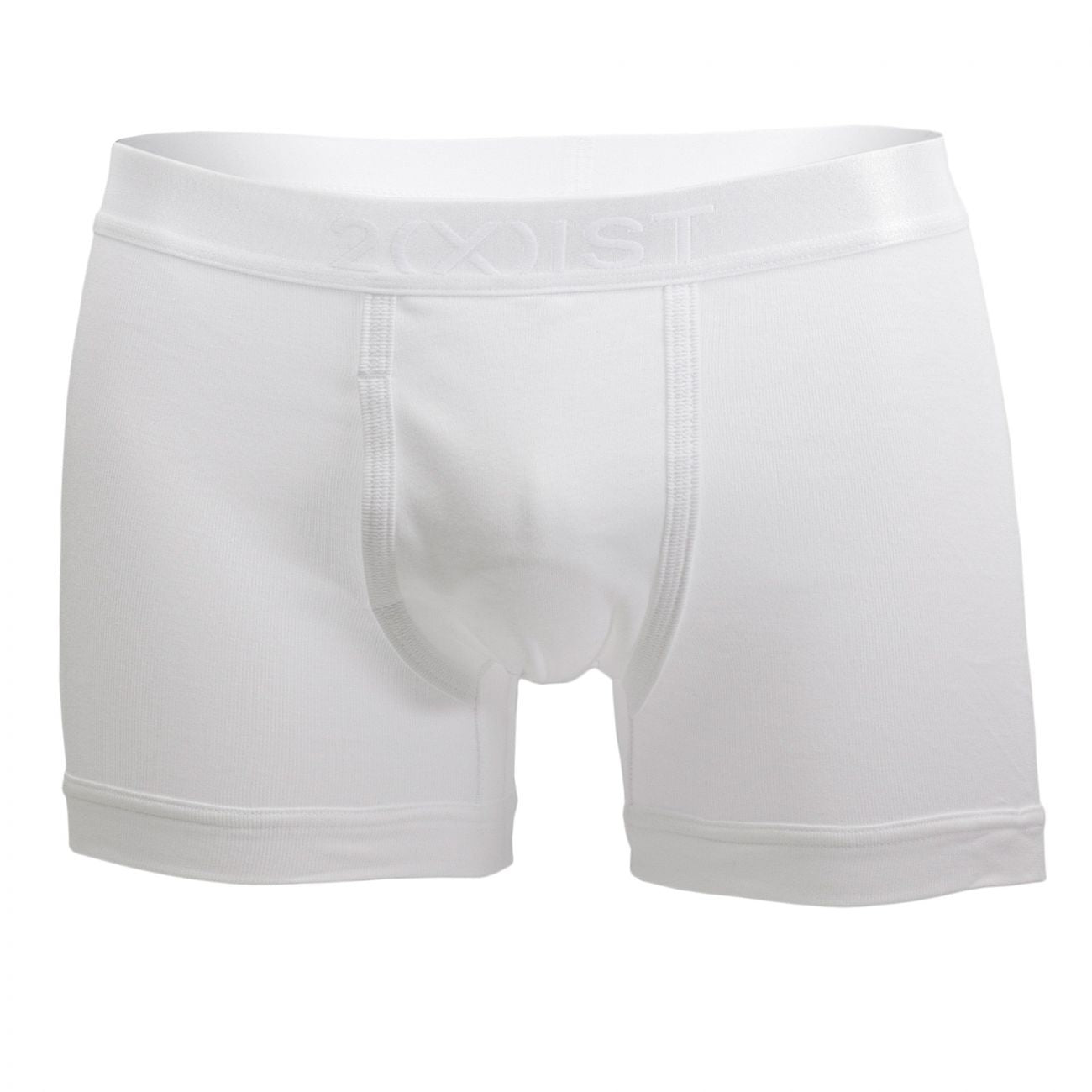 2(X)IST 3104100401 Pima Cotton Boxer Briefs White