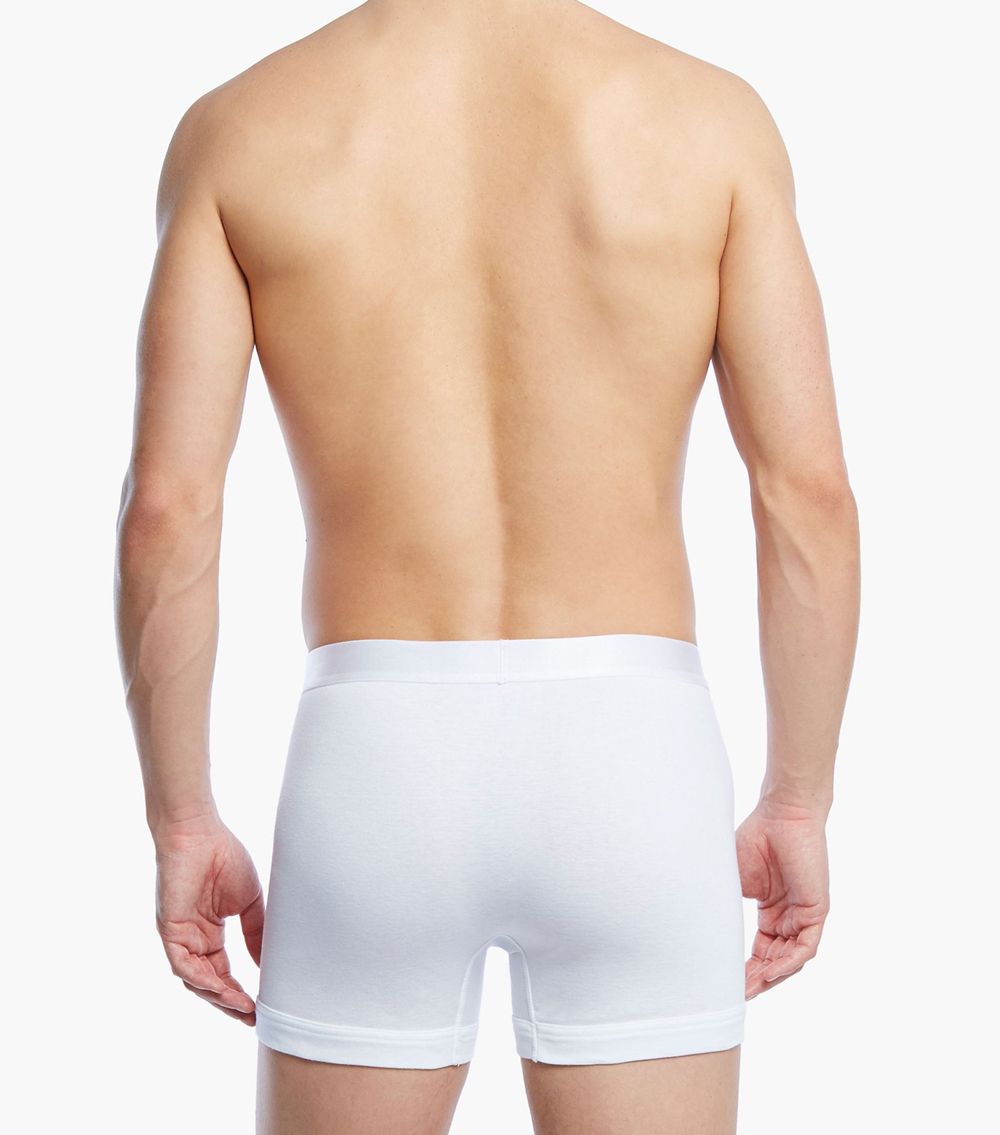 2(X)IST 3104100401 Pima Cotton Boxer Briefs White