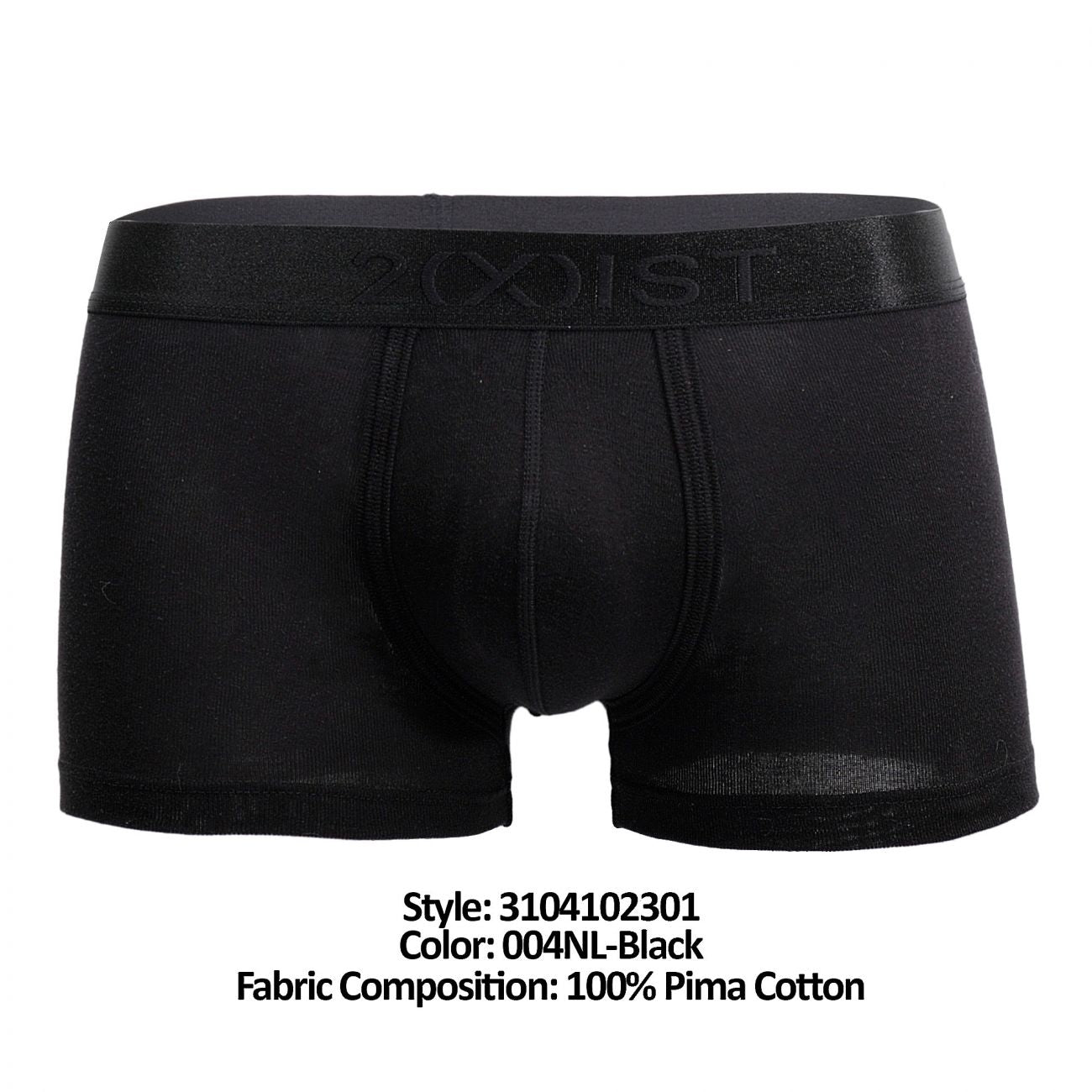 2(X)IST 3104102301 Pima Cotton Trunk Black