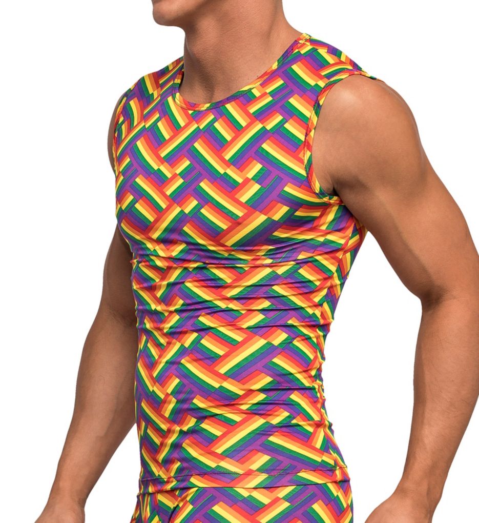 SALE - Mens Gay Pride Rainbow Tank Top