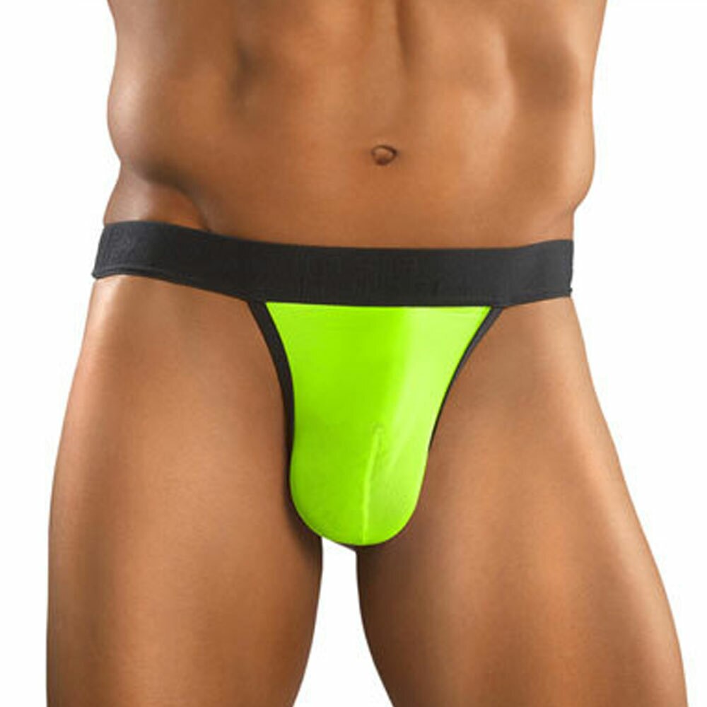 SALE - Fine Neon Mesh Thong Lime