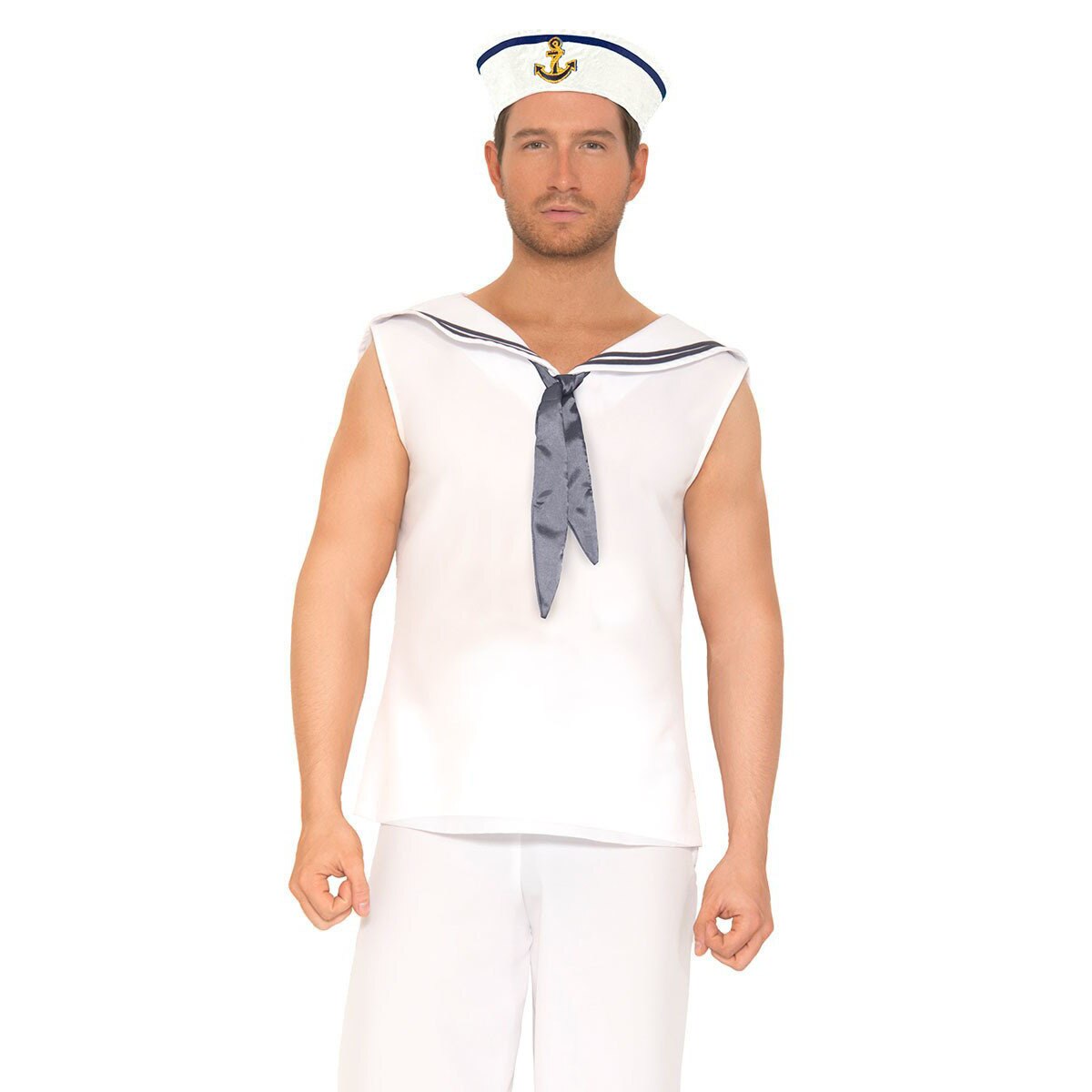 Mens Navy Sailor Costume White