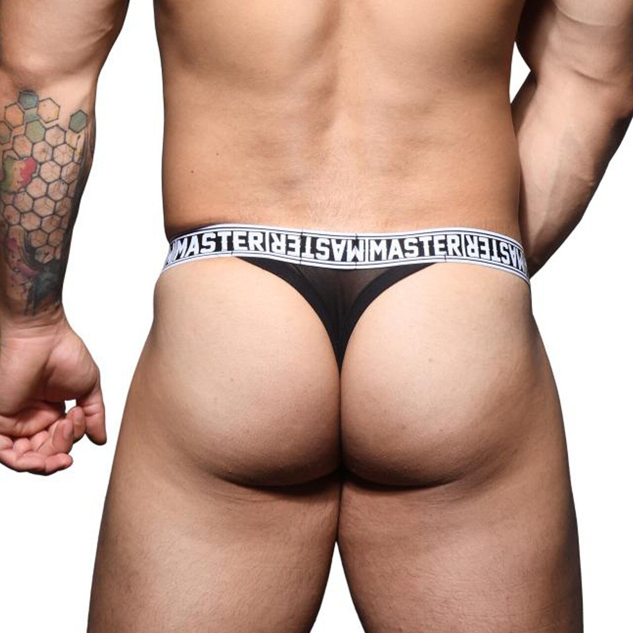 Mens Andrew Christian Master Sheer Ring Thong w/ Almost Naked