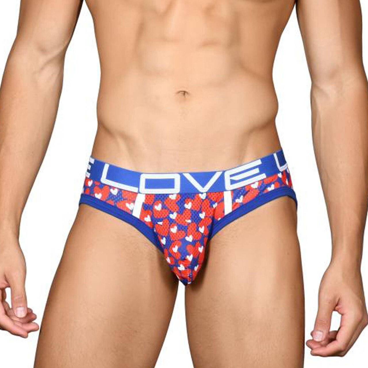 SALE - Mens Andrew Christian Love Sweetheart Mesh Brief w/ Almost Naked