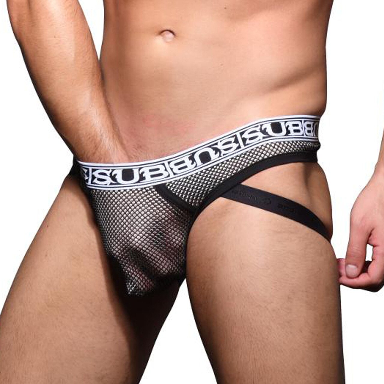 Mens Andrew Christian Double Mesh Almost Naked Jock Thong