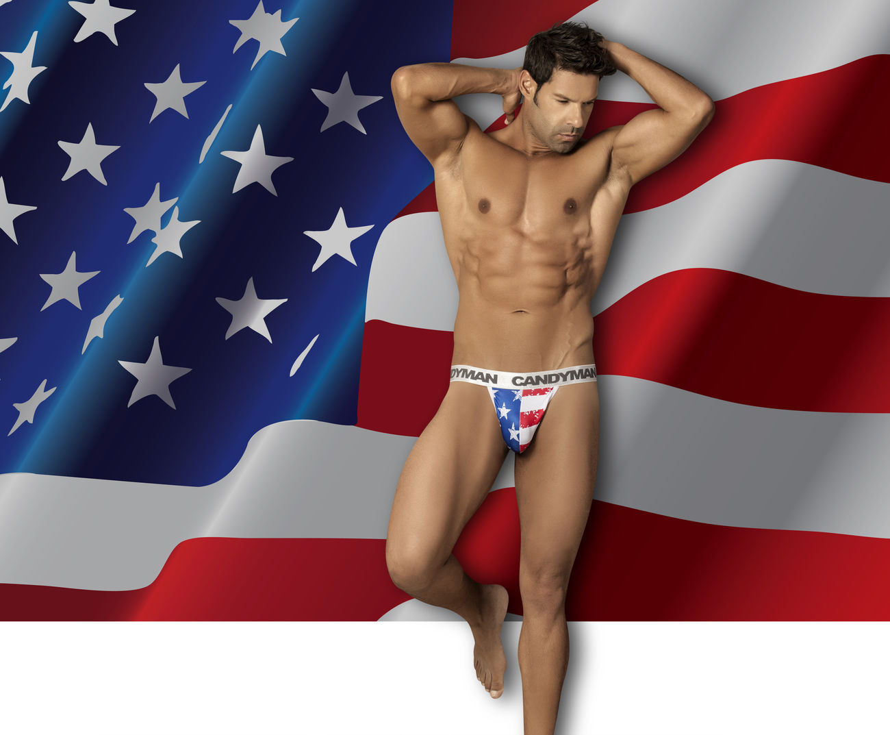 CandyMan 99154 Patriotic Thong USA Flag