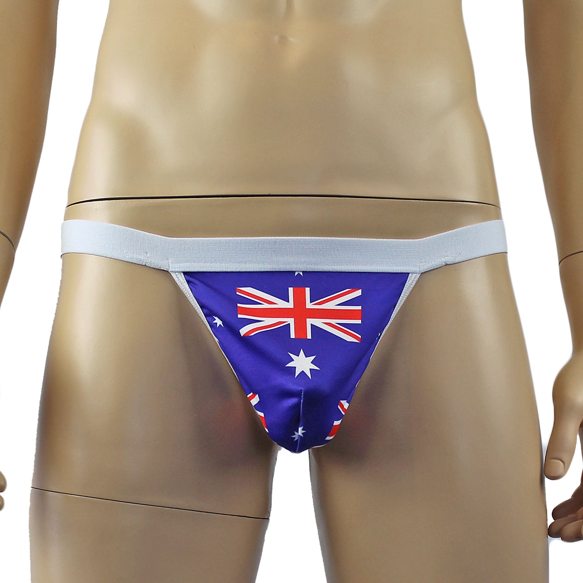 Australian Flag Aussie Day Mens Underwear Pouch G string Thong