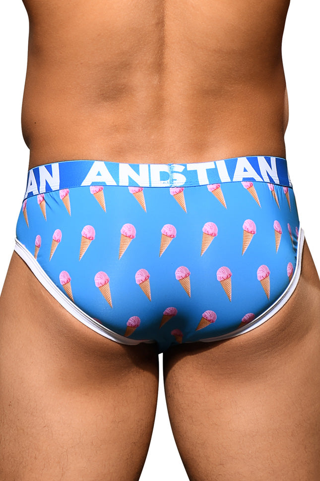 JCSTK - Andrew Christian Mens Ice Cream Brief Underwear w/ ALMOST NAKED® Printed