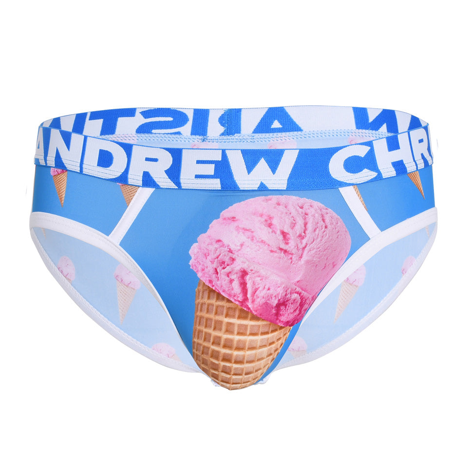 JCSTK - Andrew Christian Mens Ice Cream Brief Underwear w/ ALMOST NAKED® Printed