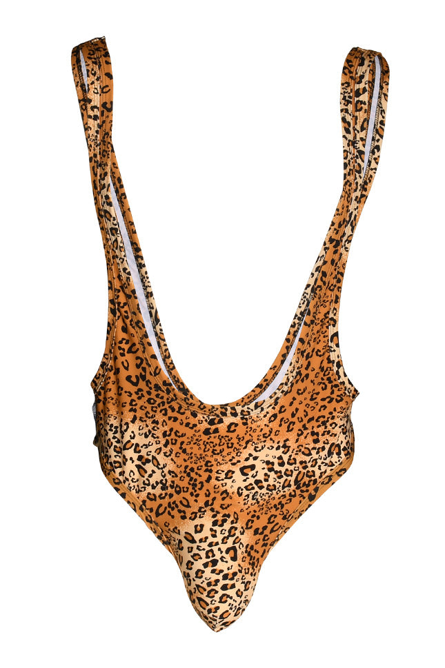 JCSTK - Andrew Christian AC-7943 Unleashed Leopard Swim Boykini Bodysuit for Men w/ ALMOST NAKED® Printed