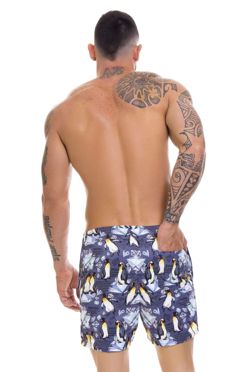 Clever 0666 Flowers Long Swim Trunks Printed