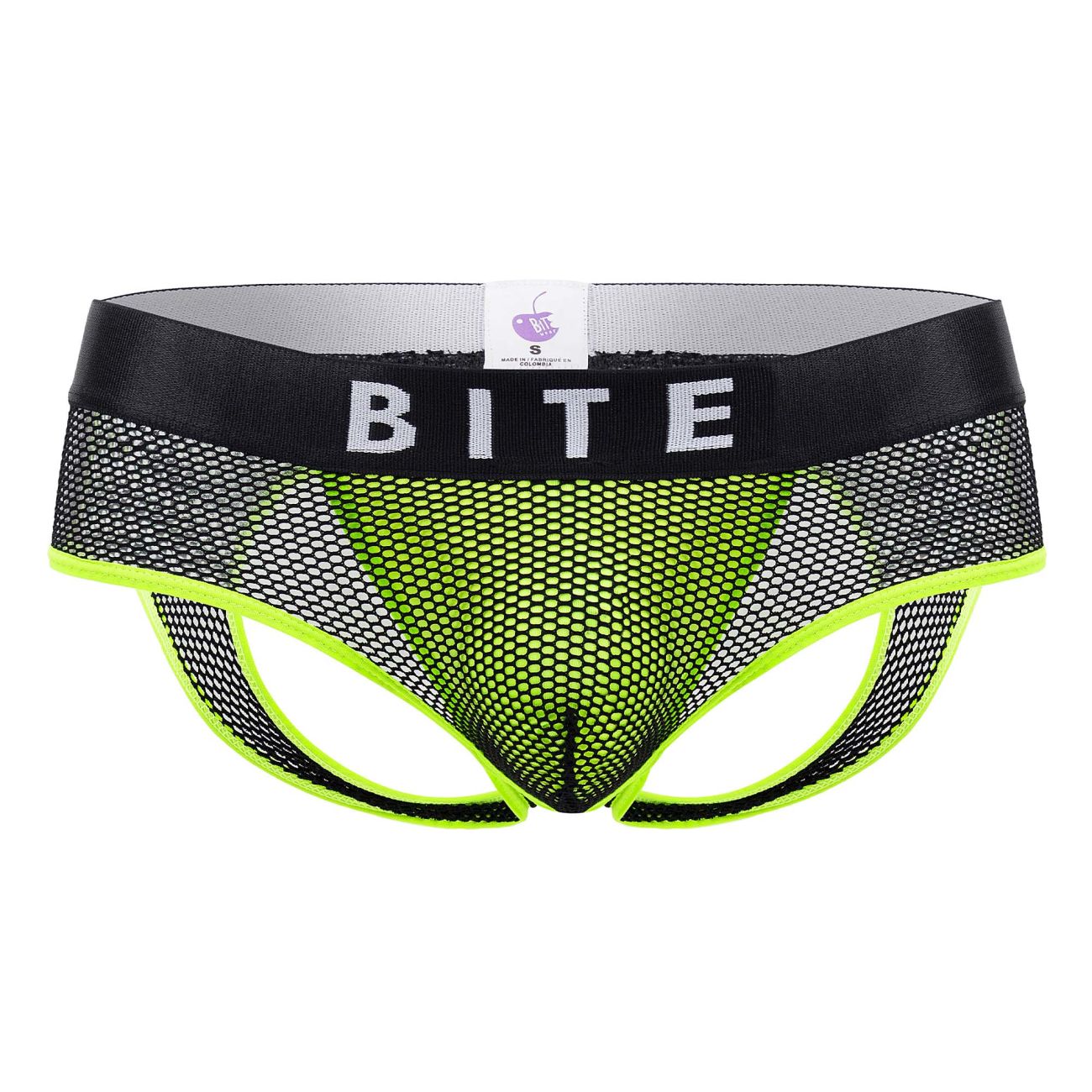 BiteWear BW2023101 Discreet Apricot Jockstrap Black Green