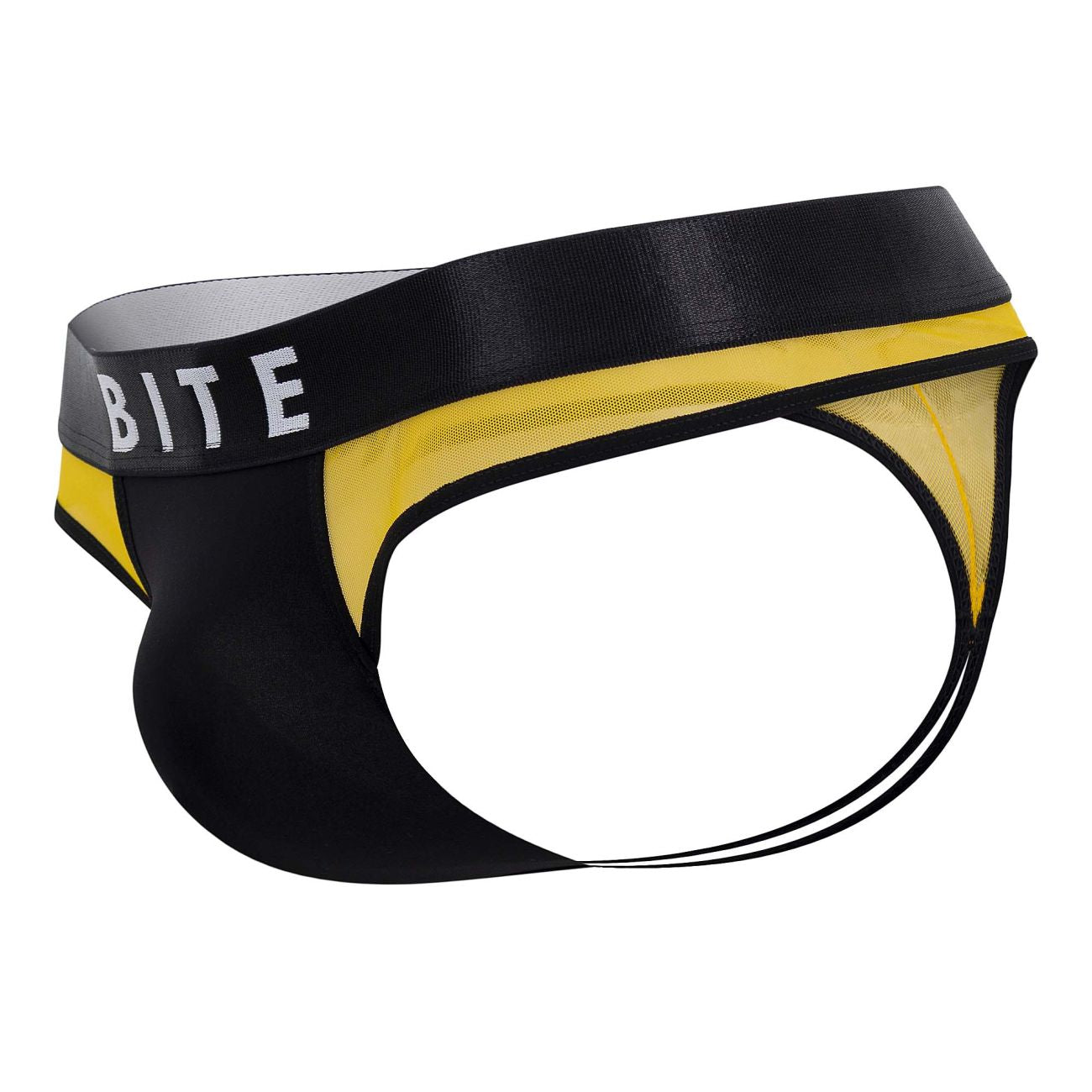 BiteWear BW2023102 Squeeze Papaya Thongs Black Yellow