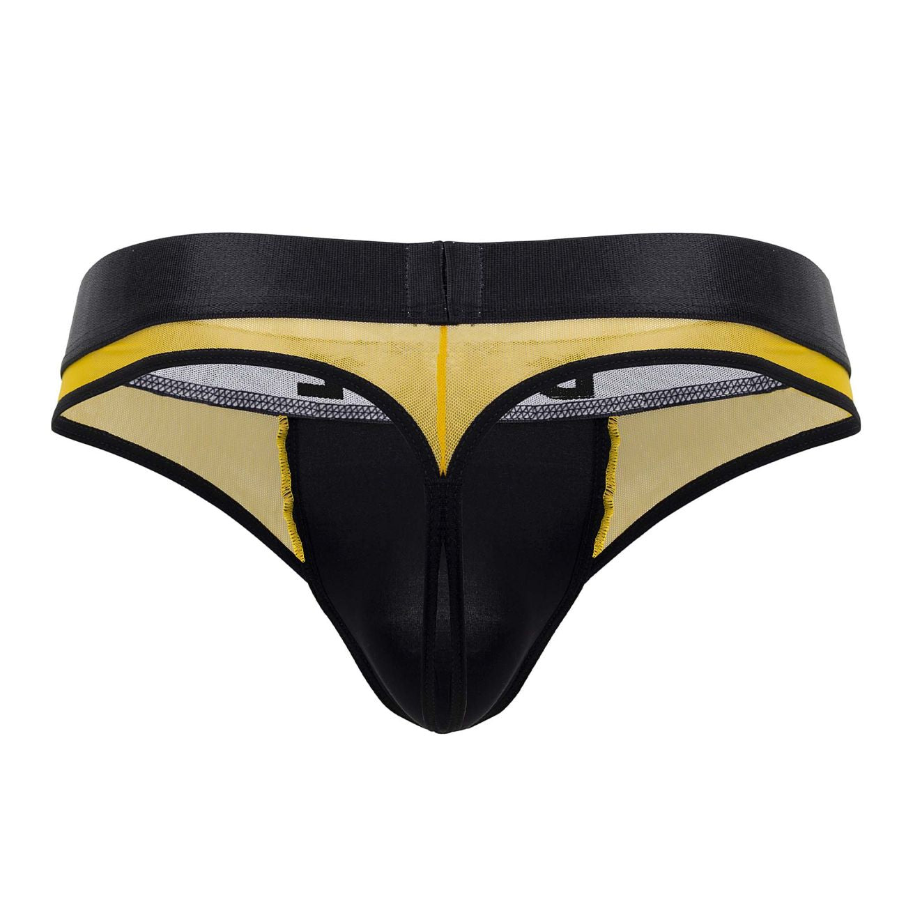 BiteWear BW2023102 Squeeze Papaya Thongs Black Yellow