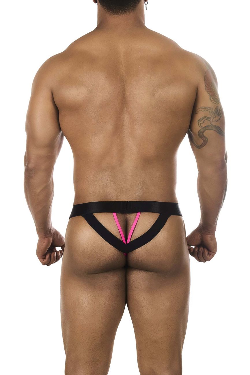 BiteWear BW2023109 Bite My Cherry Thongs Black Fuchsia