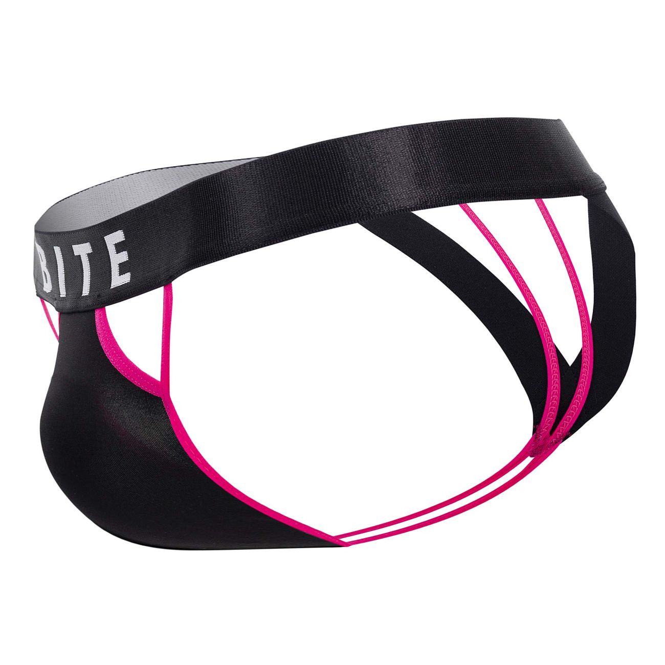 BiteWear BW2023109 Bite My Cherry Thongs Black Fuchsia