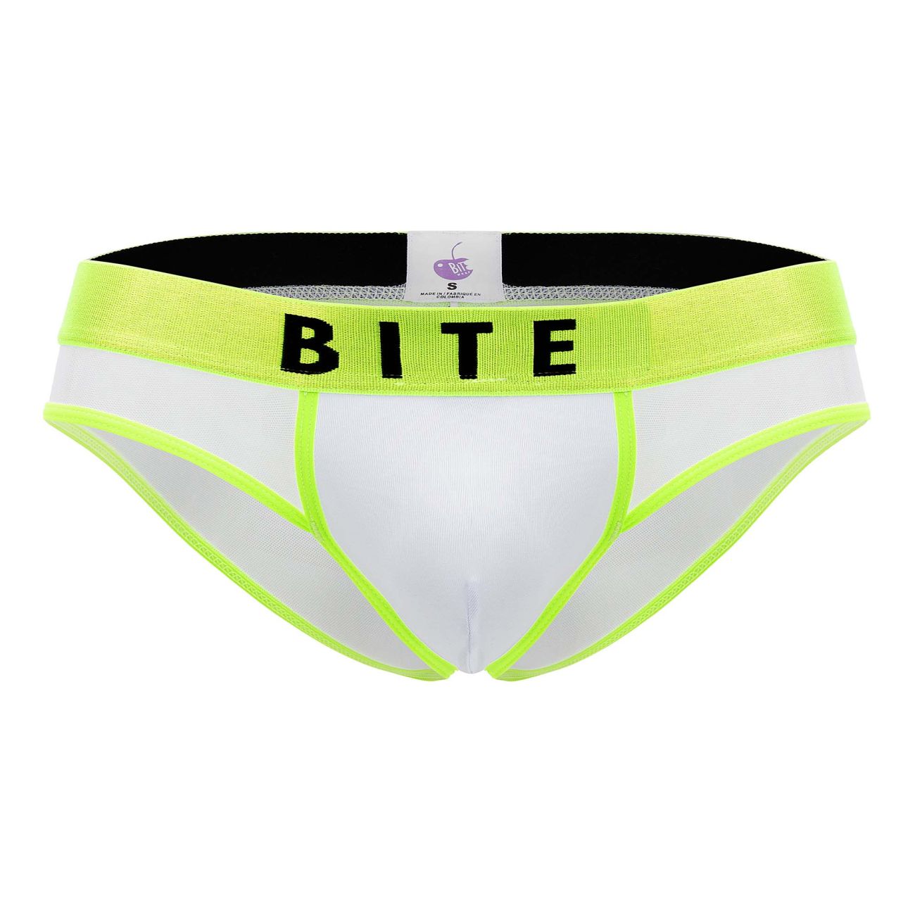 BiteWear BW2023110 Sweet Kiwi Briefs White