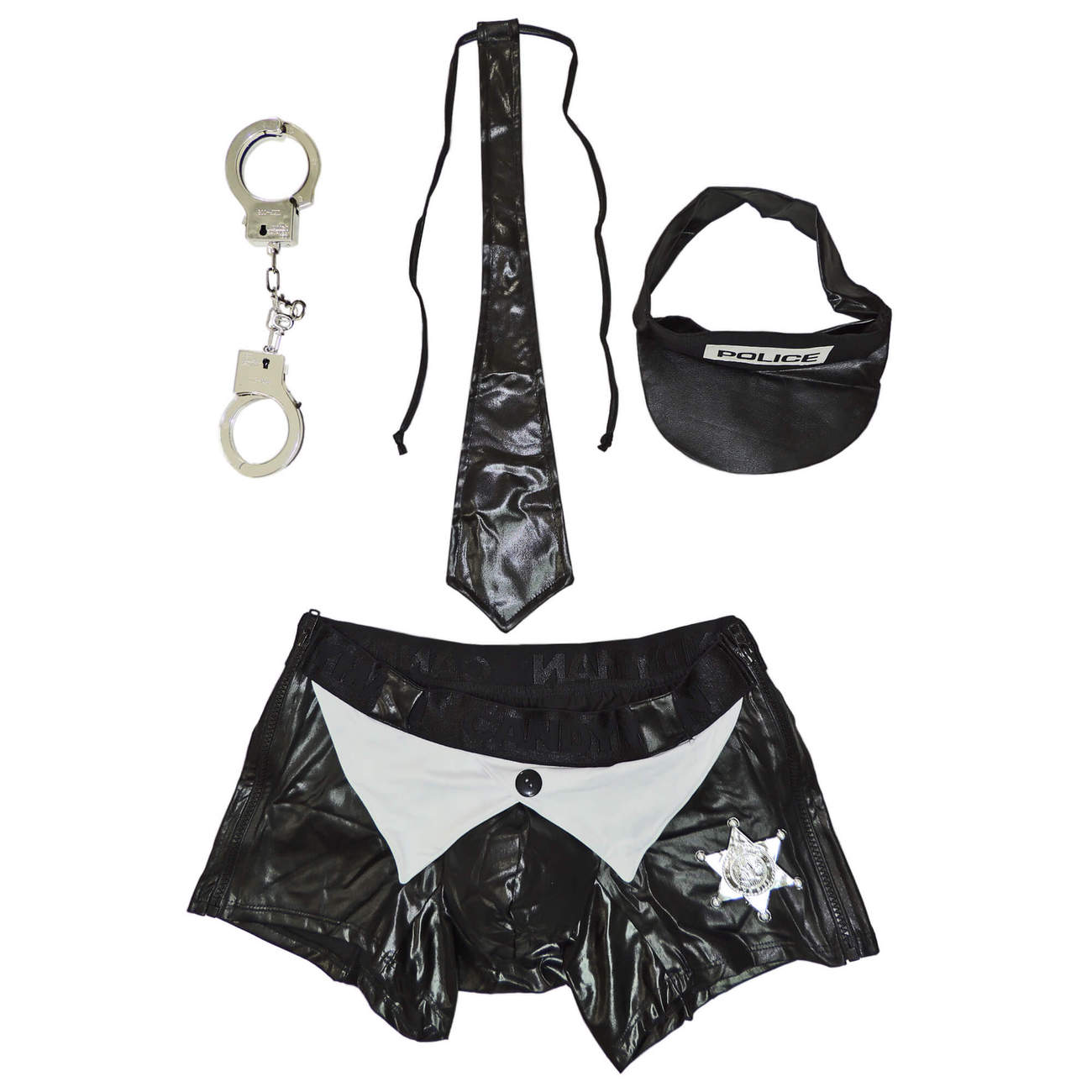 CandyMan 9555 Sultry Commander Outfit Black
