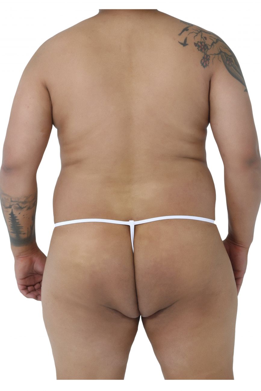 CandyMan 9586X Basic Thong White Plus Sizes