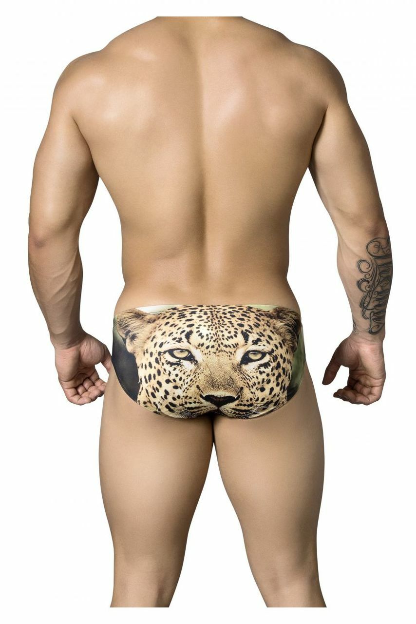 SALE - Mens Cheetah Face Bikini Brief