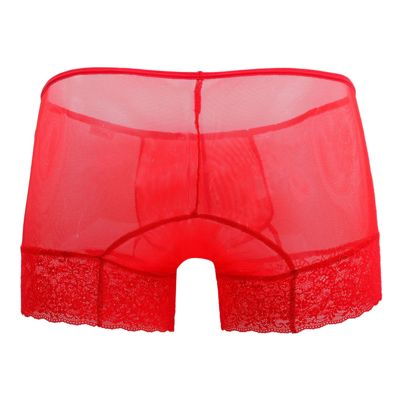 CandyMan 99407 Color Lace Boxer Trunks Red